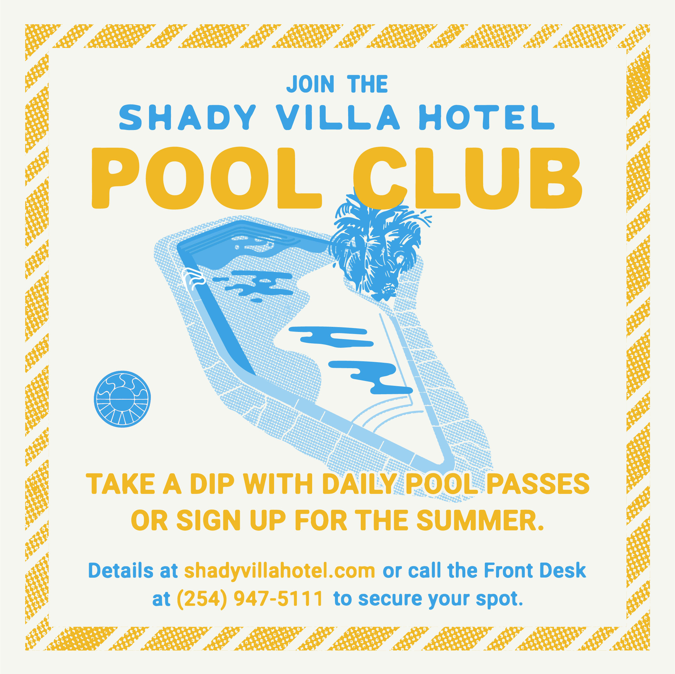 Poster for Join the Shady Villa Pool Club